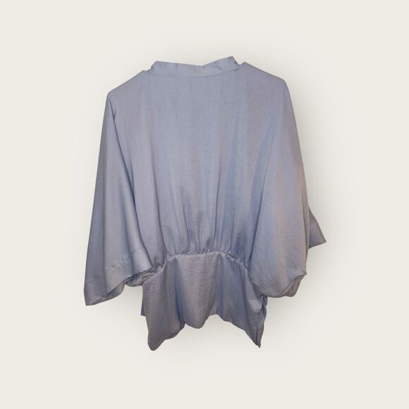 Anthropologie Floreat Blue Violetta Open Front Kimono Cardigan One Size - Picture 4 of 7